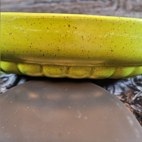 0782. 1974 ~ Vintage ~ Collectable ~ Haeger Pottery ~ Bright Green Speckled Glaz - Picture 14 of 17